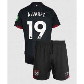 West Ham United Edson Alvarez #19 Dětské Venkovní dres komplet 2024-25 Krátký Rukáv (+ trenýrky)